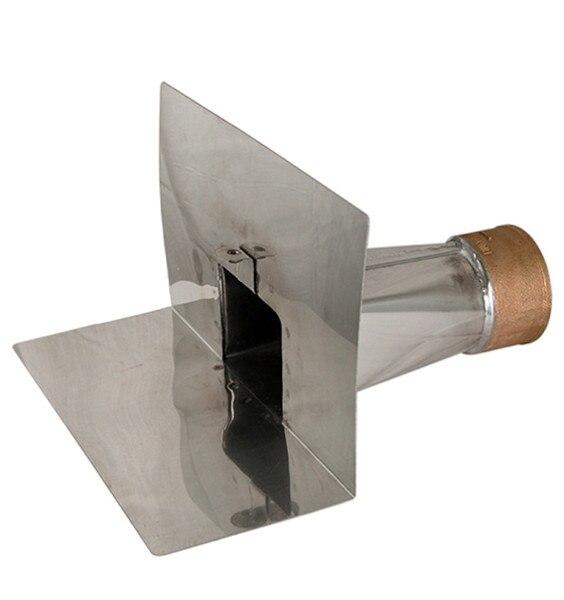 Img of Stainless Steel Parapet Drain with Overflow 3" No Hub